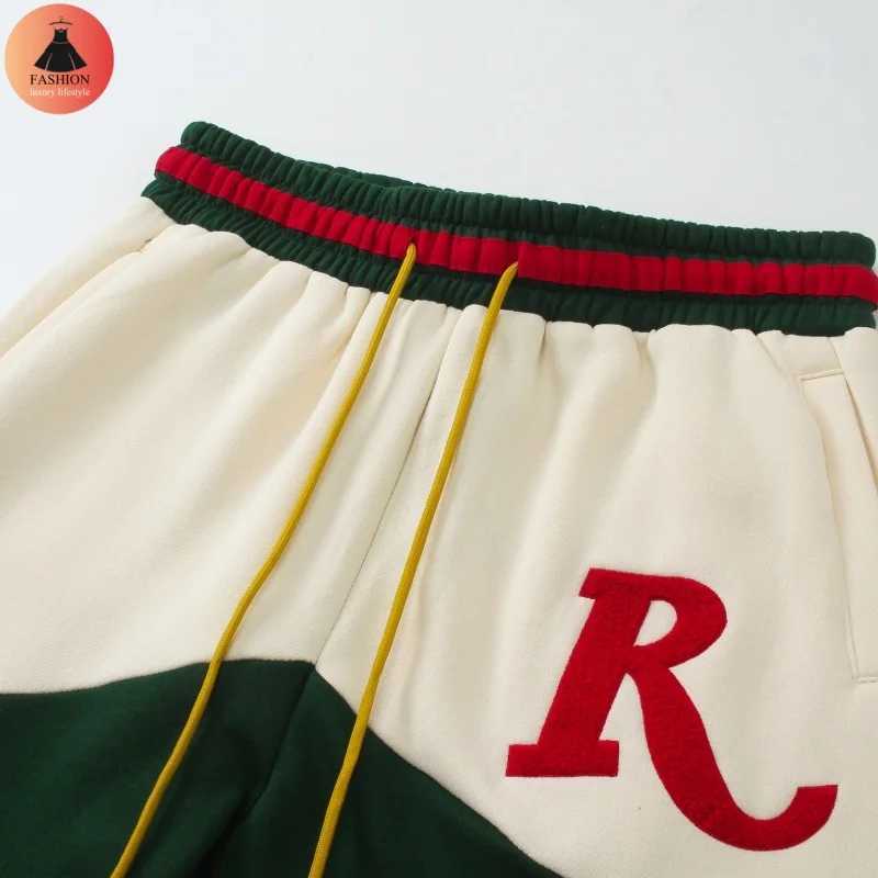 24SS Latest Embroidery Print Letters Luxury Sweatpants High Quality Colorblocking Cotton Mens Womens Casual Pants With Tags X241216