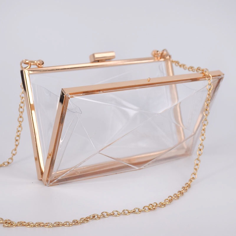 Transparent Bag for Women Dia Clutch Jelly Acrylic Clear Purses and Handbag Shoulder Crossbody Bags New Fashion Female bag