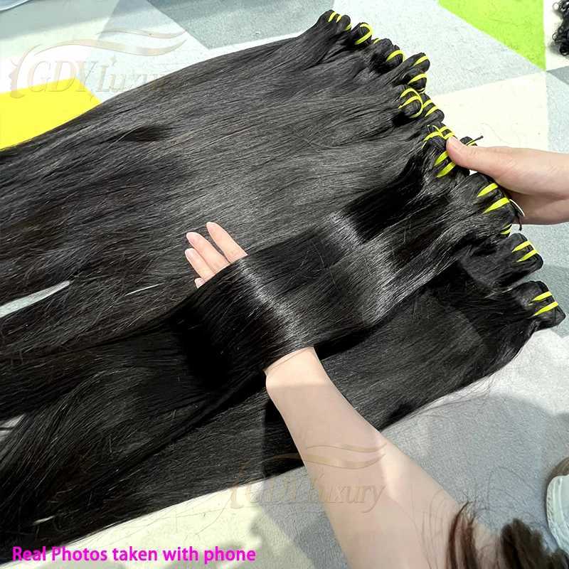 12A Vietnamese Raw Hair Bundles Straight Bundles 100% Human Hair #1B Natural Black Straight Unprocessed Hair Extensions TissageXJ241216
