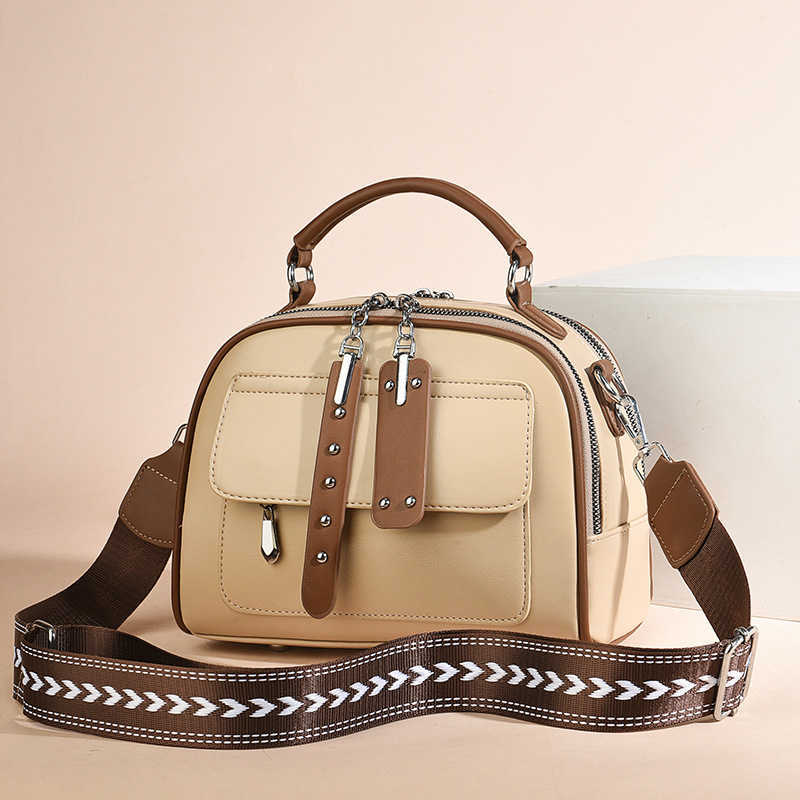 Ladies' Versatile Spring Big Bag Single Shoulder Crossbody Bag Handheld Women's Fashion 241215