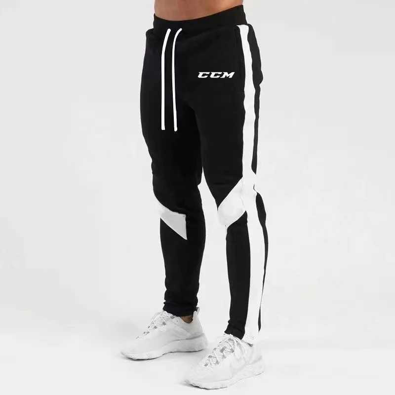 Autumn Fleece Straight Trousers Men Fitness Jogging Sweatpants Winter Warm Casual Pant CCM Solid Drawstring Bottoms X250319