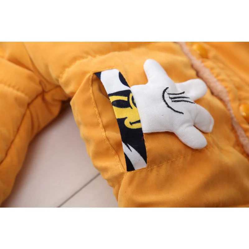 Winter Thick Jacket For Girls Boys Coats Christmas Casual Jacket Baby Kids Warm Coat 1 2 3 4 Yrs Children Hooded OutwearXJ241214