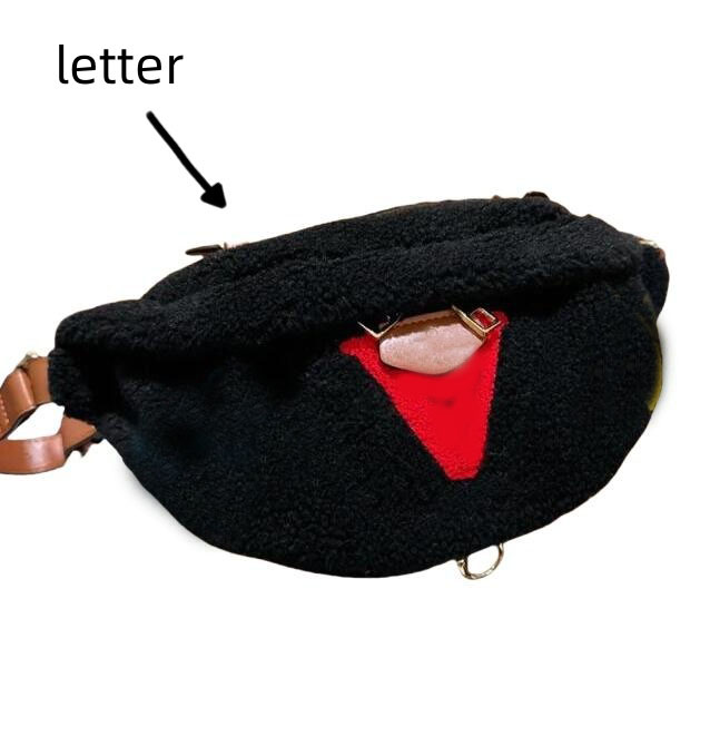 Fanny pack teddy designer bag fluffy bumbags flower winter sac luxe crossbody waist bags for mens women zipper letter brown retro classical xb133