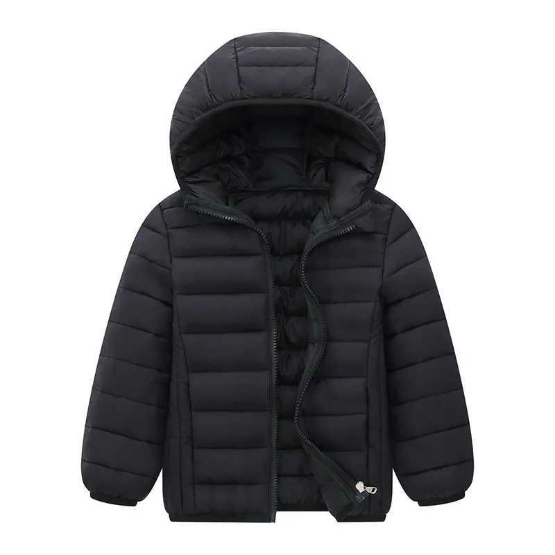 4-16 Years Girls Boys Down Jacket Autumn Coats Children Clothing Kids Hooded Down Cotton Outerwear Boys Warm Snowsuit JacketsXJ241214