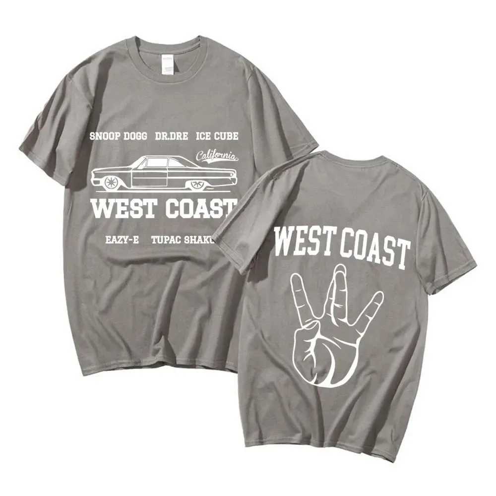 2024 West Coast Rapper Tee Shirt Hip Hop Snoop Dogg Dr Dre Cool Print T Shirt Men Womens Vintage Short Sleeve Male T-shirt W241216