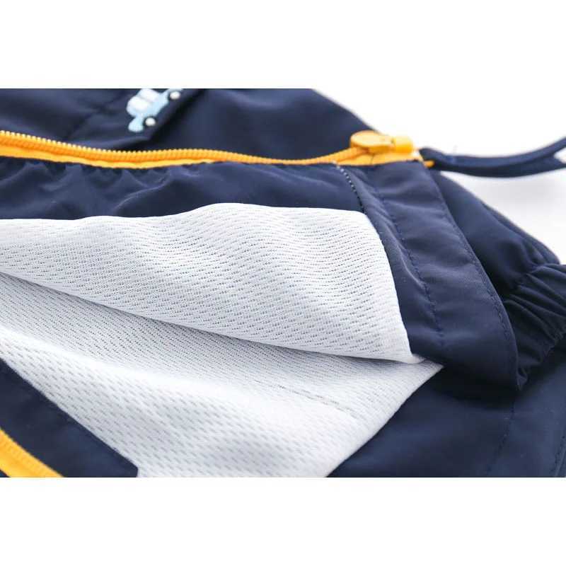 Boys Spring Autumn Coats Kids Jackets Toddler Hooded Windbreaker With Pocket Children Zipper Outerwear Baby Clothes 2-7 YearsXJ241214