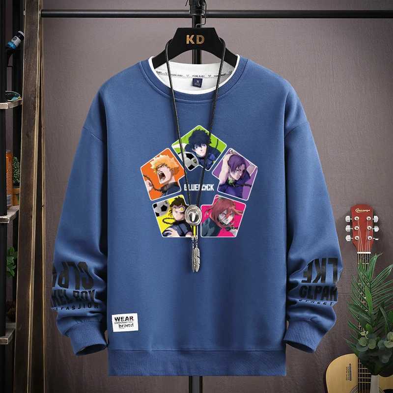 Anime Clothes Blue Lock Graphic T Shirts S-5XL Men Women Streetwear Oversized Long Sleeve T-shirts Harajuku Tops anime tshirt W241216
