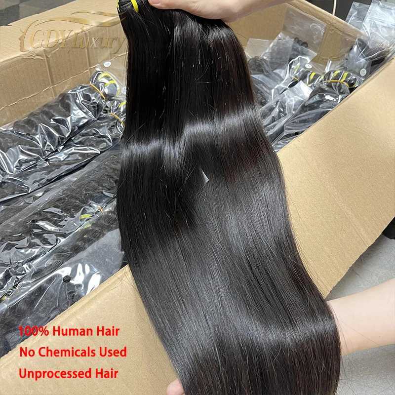 12A Vietnamese Raw Hair Bundles Straight Bundles 100% Human Hair #1B Natural Black Straight Unprocessed Hair Extensions TissageXJ241216