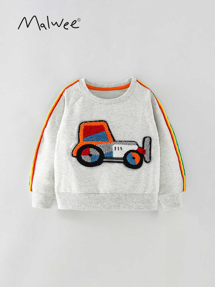 Hoodies Sweatshirts Children's Hoodie Autumn New Children's Long-sleeved Bottom Shirt Casual Crew-neck Children's Clothing T241216