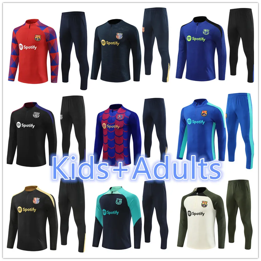 24 2025 chandal baRCElone Tracksuit LAMINE YAMAL LEWANDOWSKI soccer TRAINING barcelonaES 23 24 25 GAVI PEDRI FERRAN men kids kit football Tracksuits Sportswear 666