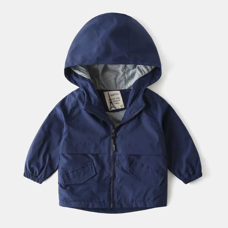 Children Jackets Autumn Spring Kids Outerwear Coats Cute Solid Color Jackets For Boys Baby Boys Windbreaker 2-6TXJ241214