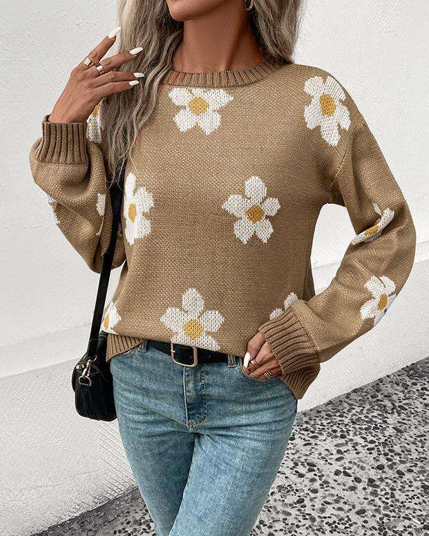 Foreign Trade Wer Knitted Sweater Winter New Style European And American Fashion Clothes Autumn Women's Pullover