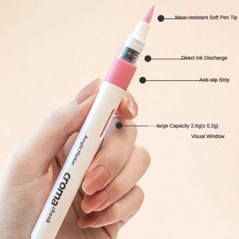Markers Croma 24/48/72 Colors Acrylic Direct liquid Marker Waterproof Sketch Oily Alcohol Based Marker for DIY Art Supplies Stationery H241215