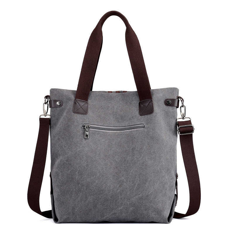 Fashion canvas women's bag autumn winter handbag versatile Korean fashion solid color Single Shoulder Messenger Bag 241215