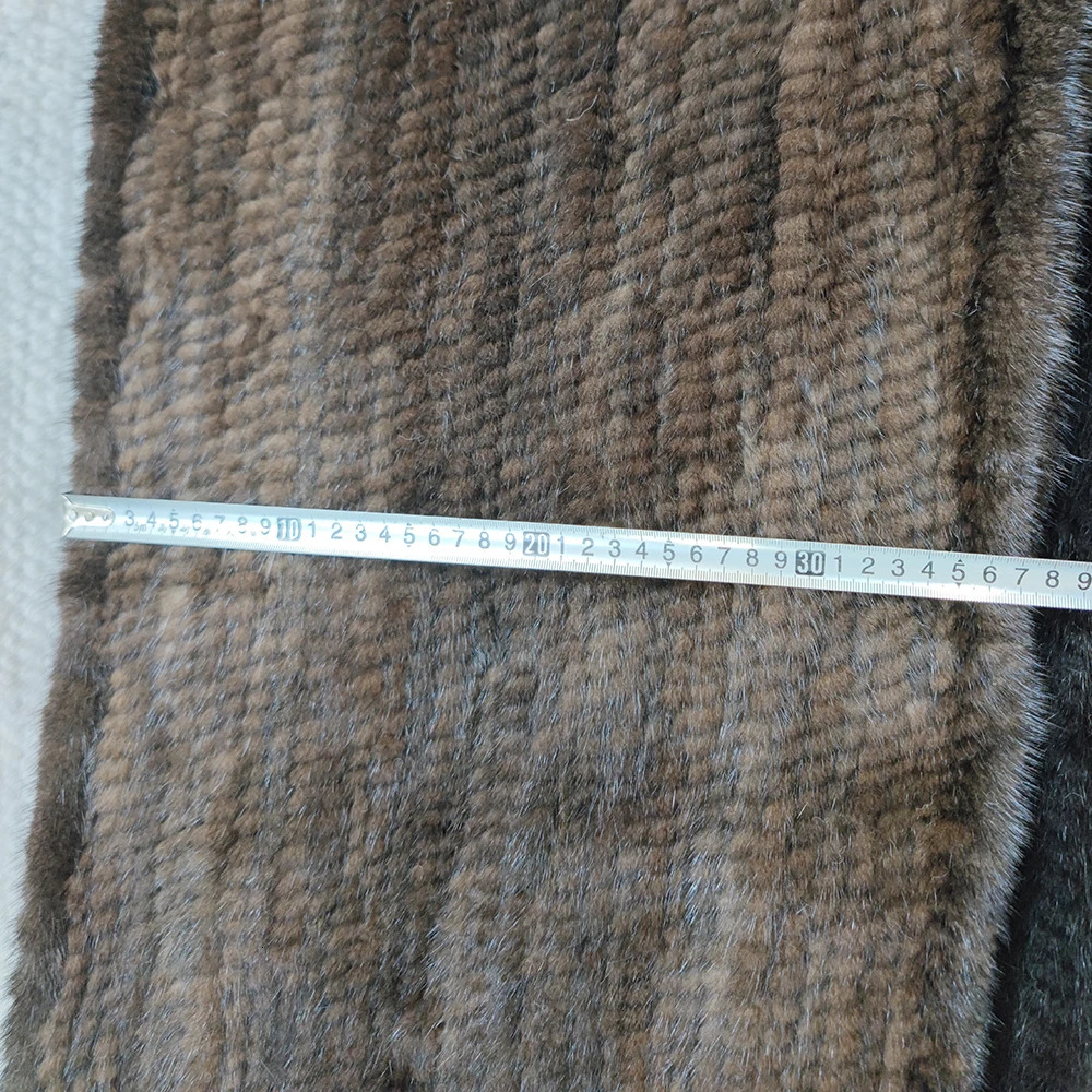 selling long winter warm real mink scarf shawl fashionable womens knitted 241210