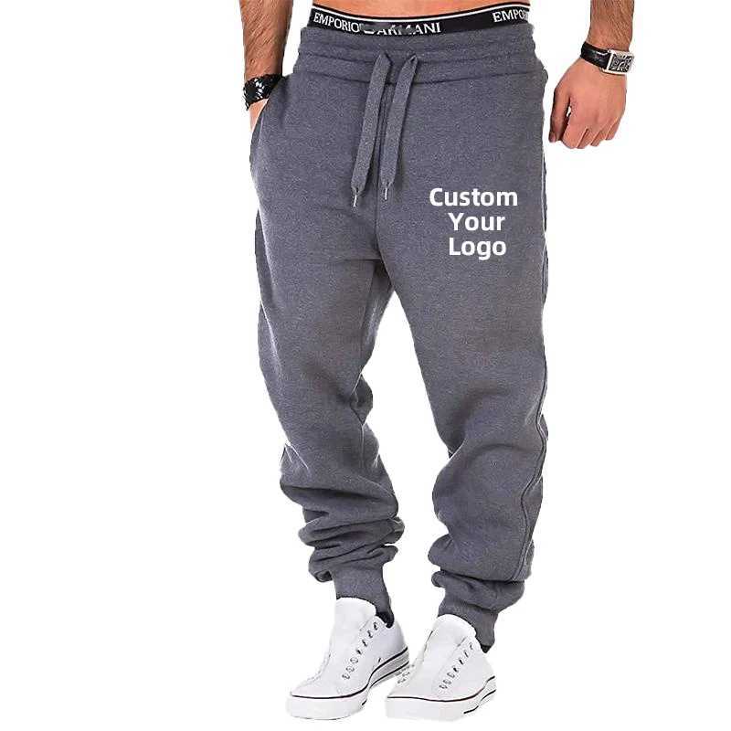 Customize your Pants Men Fashion Sports Trousers Drawstring Jogging Pants Trousers Casual Baggy Pants Sweatpants X2503191