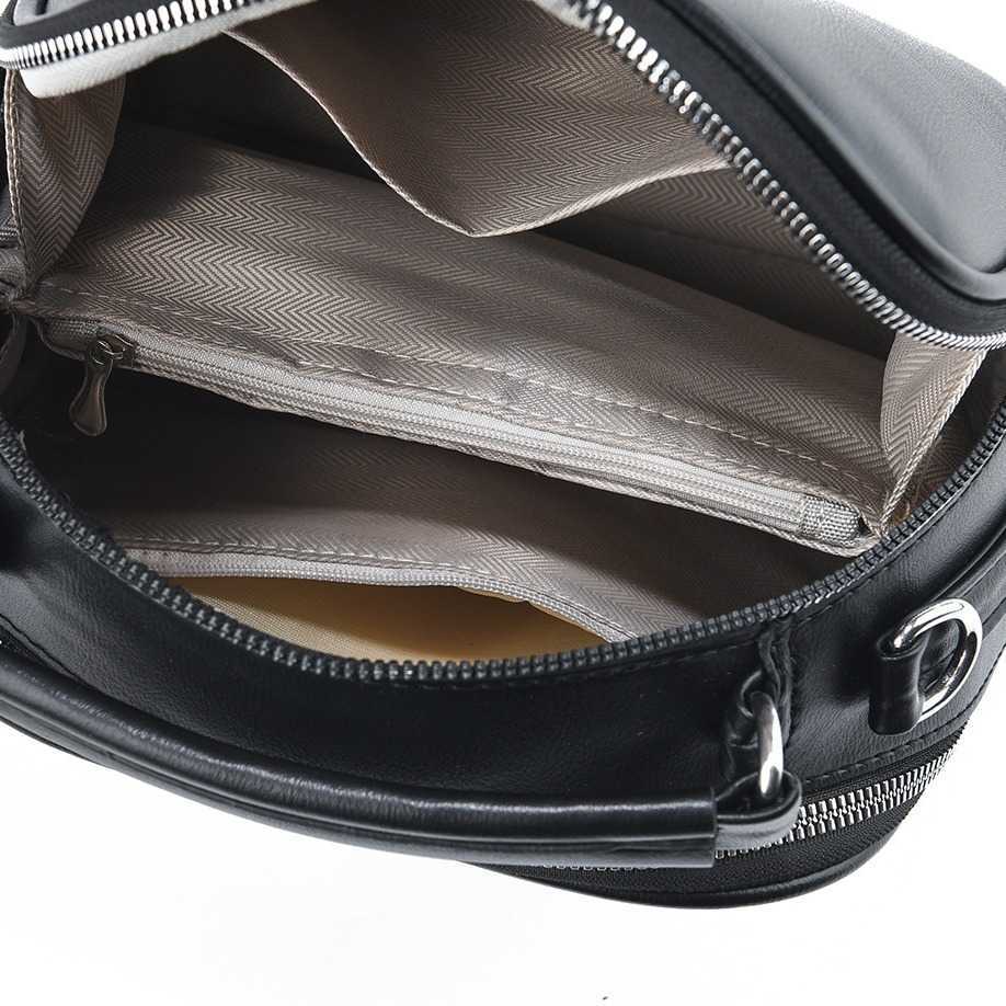 Ladies' handbag autumn fashion trend single shoulder hand-held crossbody black small square bag straight hair 241215