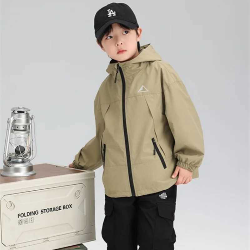 Boys Coat Jacket Cotton OuterwearWindbreak 2024 Zipper Spring Autumn Overcoat Sport Teenagers Childrens Warm ClothingXJ241214
