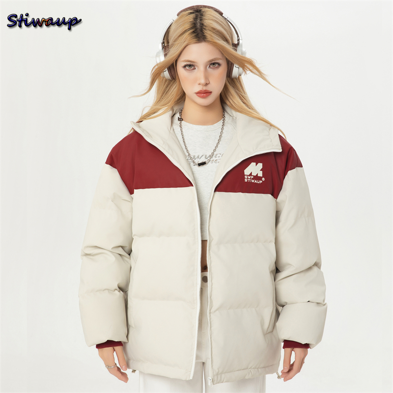 Winter Leather Jacket Women's Lightweight Padded Goose Down Coats Warm Winter Woman Down Jacket with Hood Female Winter 2025 Winter Clothes for W