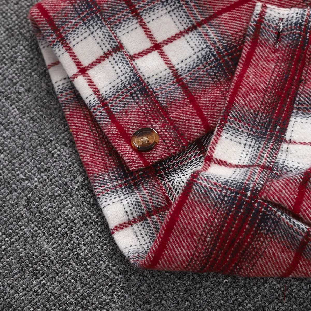 1-6 year old boys spring and autumn sle spliced fleece collar single breasted checkered versatile casual jacketXJ241214