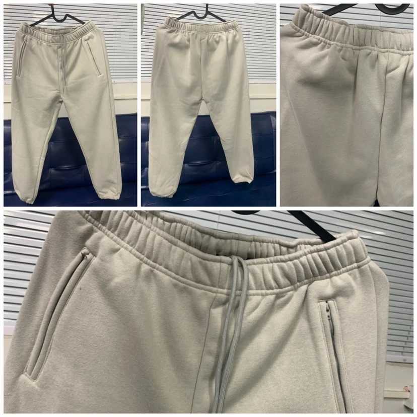 2023Fw Fleece Season 6 Pants Men Women Thickened Solid And West Sweatpants Hip Hop Drawstring Ye Trousers X241216