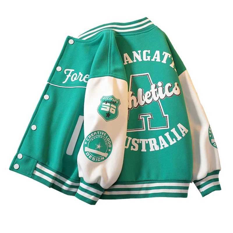 Boys Baseball Uniform Jackets For 3-14 Years Children Clothes For Teenage Boys Sports Outerwear Coat Spring Fashion SweatshirtsXJ241214