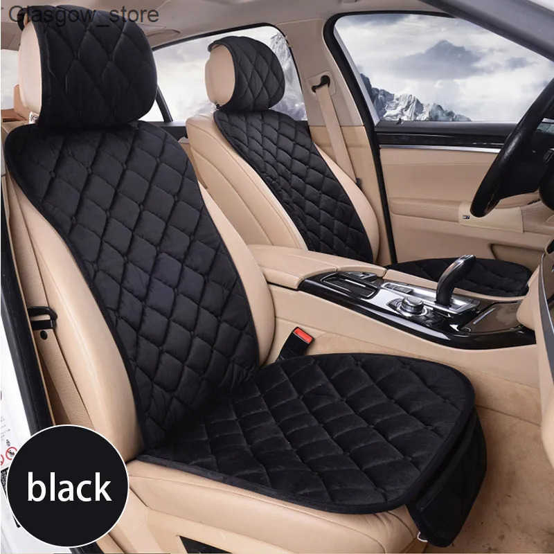 Car Seat Covers SEAMETAL Pink Car Seat Cover for Women Soft Plush Vehicle Seat Cushion Protector Chair Pad for Lady Universal for Four Seasons L240910