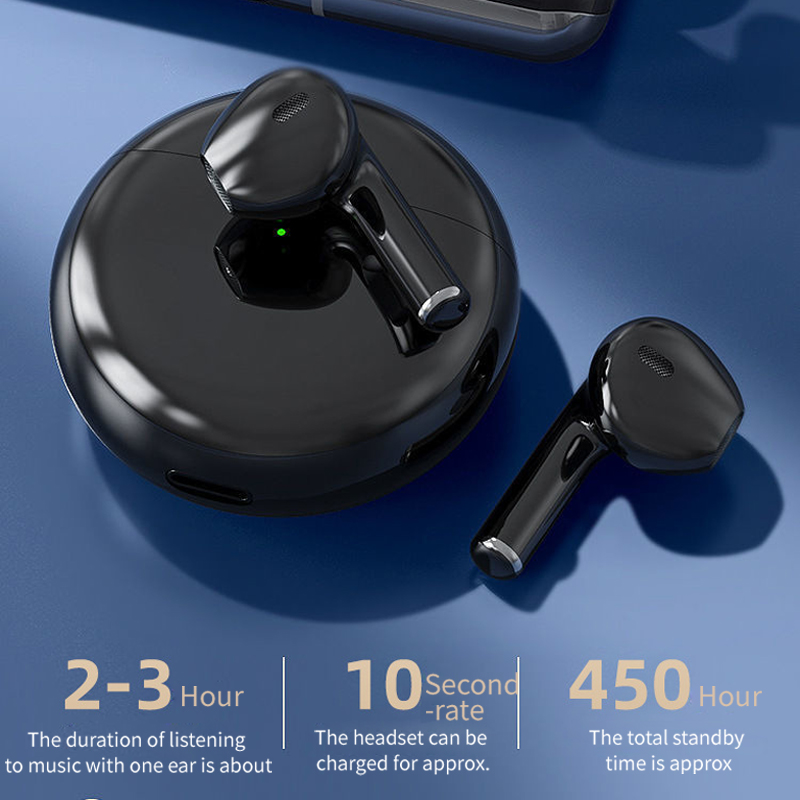 Pro6 HiFi Bluetooth Earphone IPX5 Life Waterproof Wireless Headphones For iPhone Xiaomi Headset HD Mic Call ht38 J6 Pro 6 Earbuds Long Standby