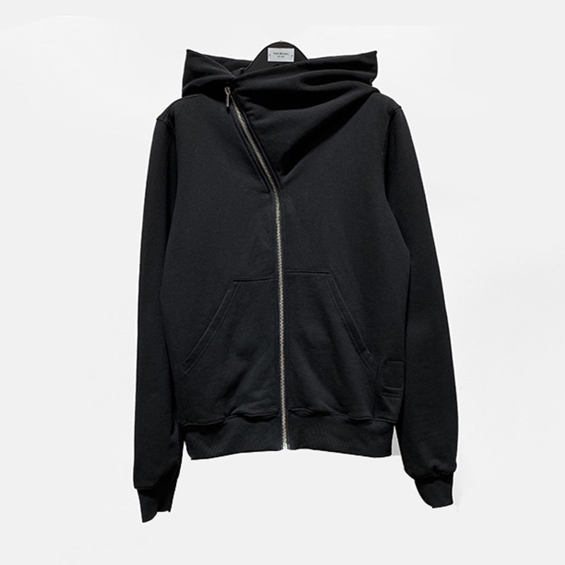 Wizard Hat Assassins Skateboard Streetwear Y2k Gothic Diagonal Zip Up Black Cloak Mountain Hoodie Jacket For Men Women