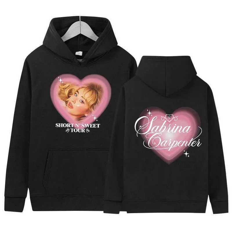 Sabrina Carpenter - ShortN Swt 2024 Tour Hoodie Mens Retro Harajuku Fashion Pullover Oversized Sweatshirt X241216