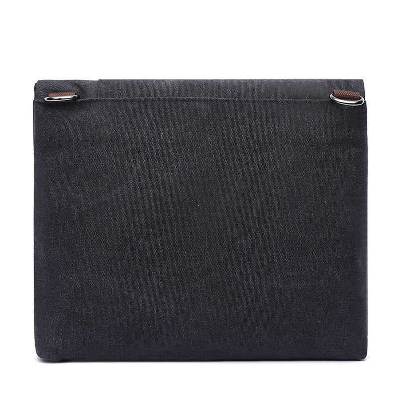 men's messenger bag leisure shoulder bag men's fashion anti-theft canvas diagonal bag solid color shoulder bag 241215