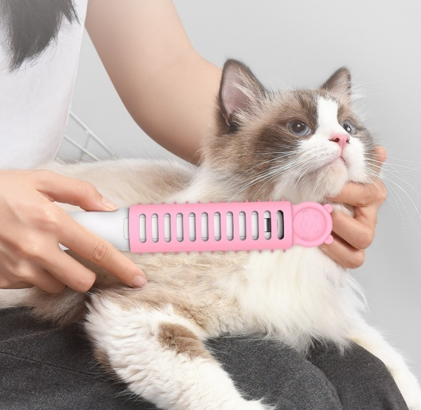 Electric Pet Grooming Brush Dog Cat Hair Removal Comb Massage Cleaning Tool