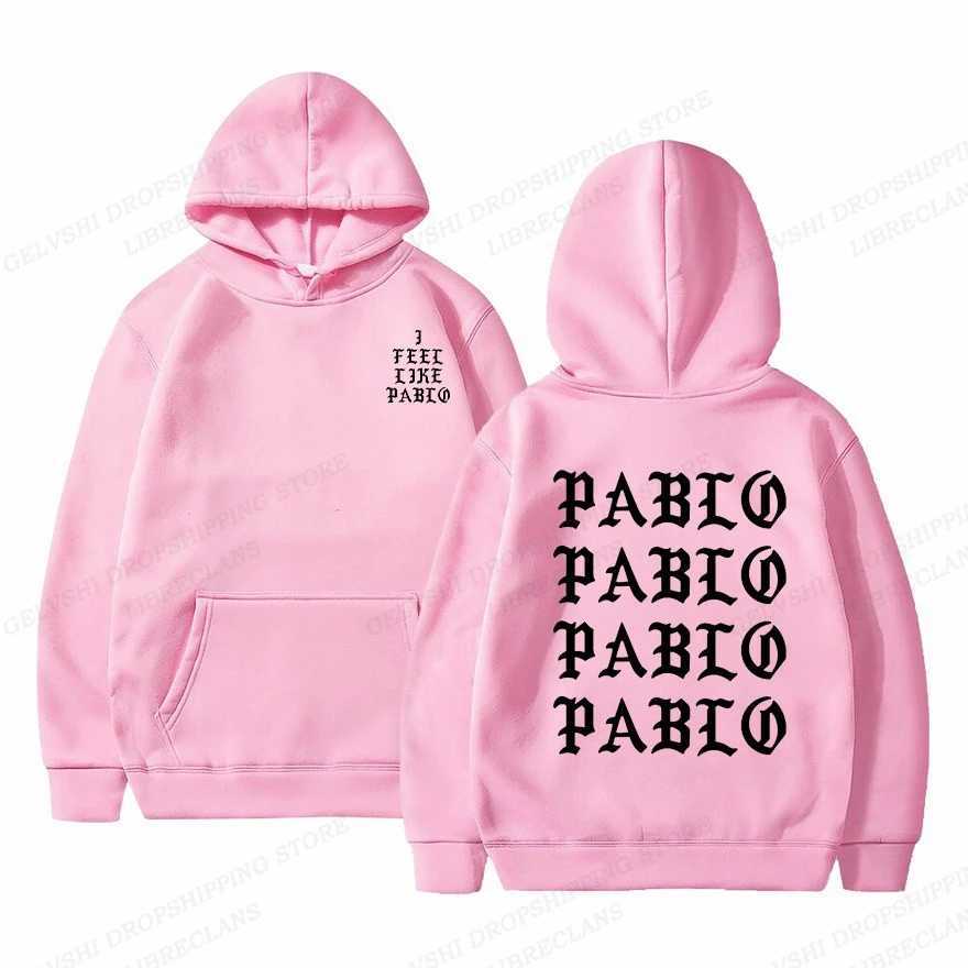 I like Pablo hoodie mens fashion hoodie mens coat rap hoodie sweater hip-hop hoodie womens sweater X241216