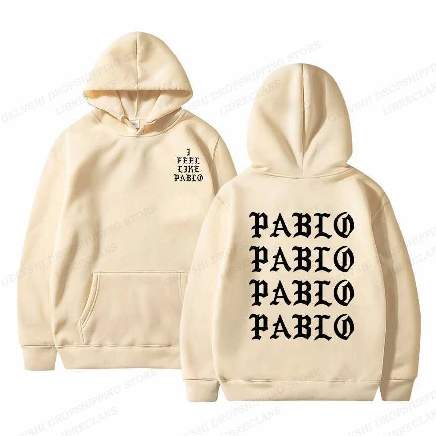 I like Pablo hoodie mens fashion hoodie mens coat rap hoodie sweater hip-hop hoodie womens sweater X241216