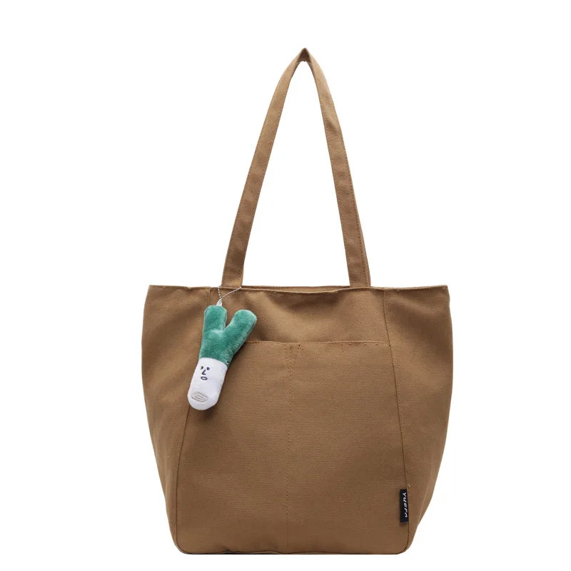 New Canvas Women leisure s Large Capacity Fashionable Multi functional Simple Shoulder trend Texture Commuter Designer Handbag Trendy Shoulder Bag