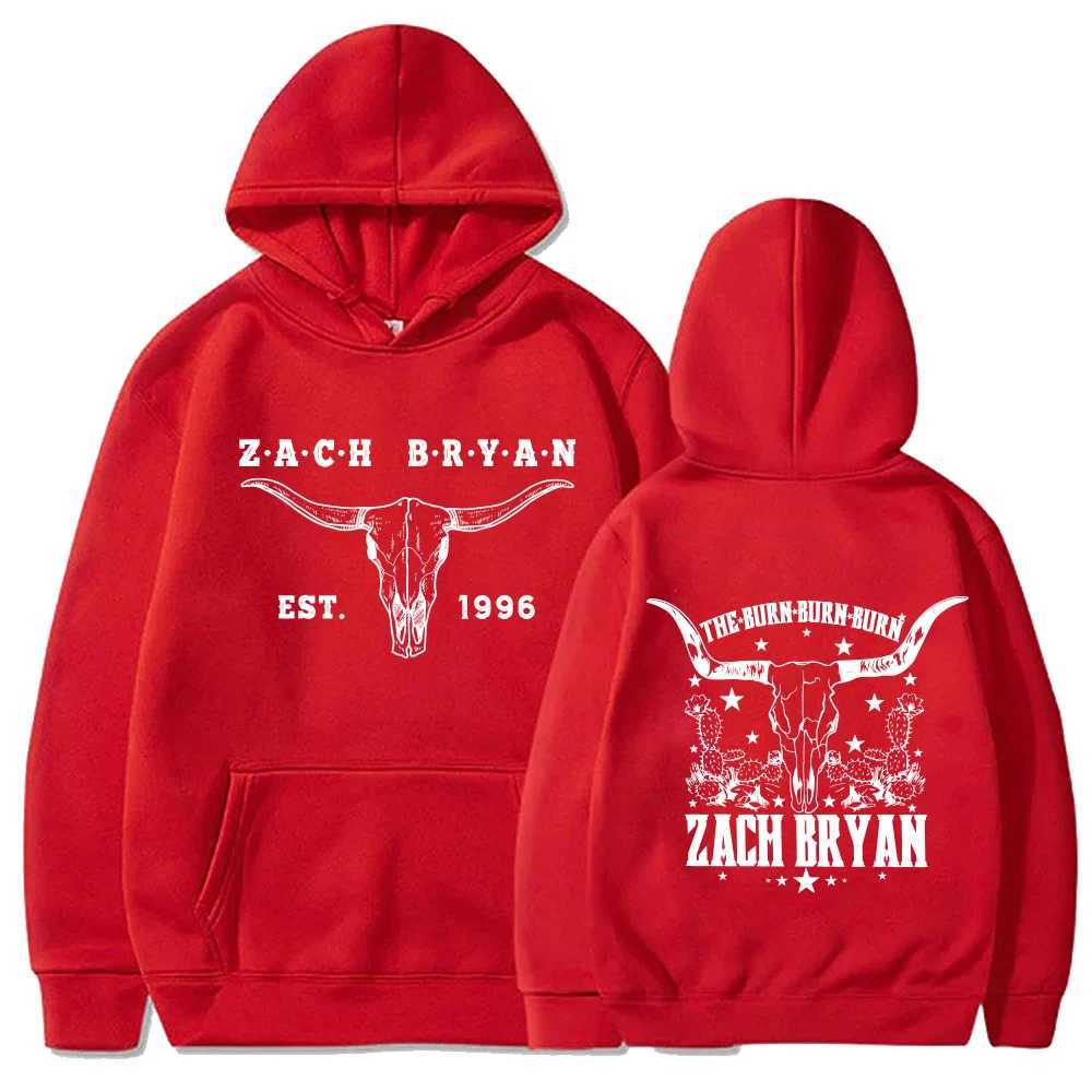Zack Bryan Mens Hoodie Western Country Music Harajuku Pullover Tops X241216