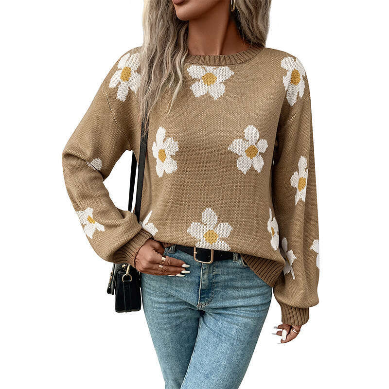 Foreign Trade Wer Knitted Sweater Winter New Style European And American Fashion Clothes Autumn Women's Pullover