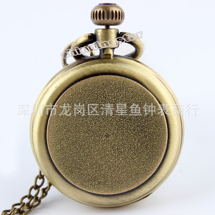 Roman numerals scale pocket watch quartz retro chain watch men and women hundred models thickness 10mm dial diameter 25mm not waterproof alloy 011