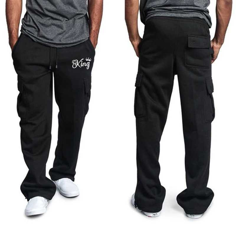 Men Cargo Pants New Fashion Men Jogger Pants Men Fitness Bodybuilding Gyms Multi-pocket Sweatpants for Seasons X2503191