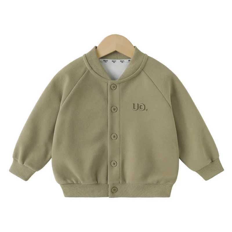 Autumn Kids Baseball Jackets Spring Boys Girls Cotton Cardigan Coats Children Clothes Baby Sport Casual Outerwear 2-8 YearsXJ241214