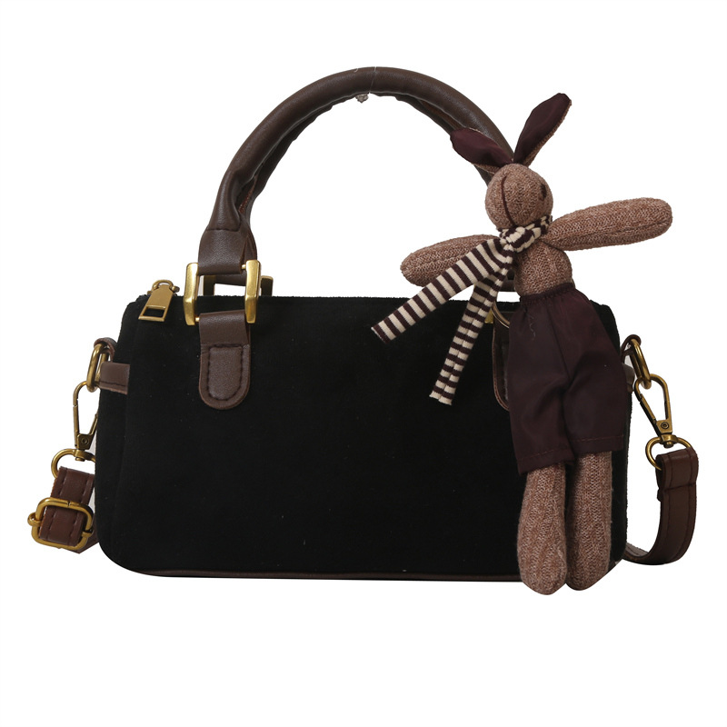 free shipping designer bags for womens Tote bag black kahki brown Matte texture handbag Fashionable and versatile With pendant