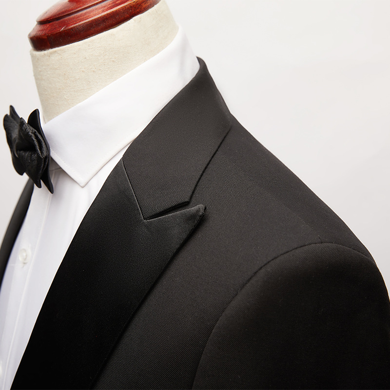 L1224Groom suit men's art exam clothing men's suit black groomsmen dress men's clothing