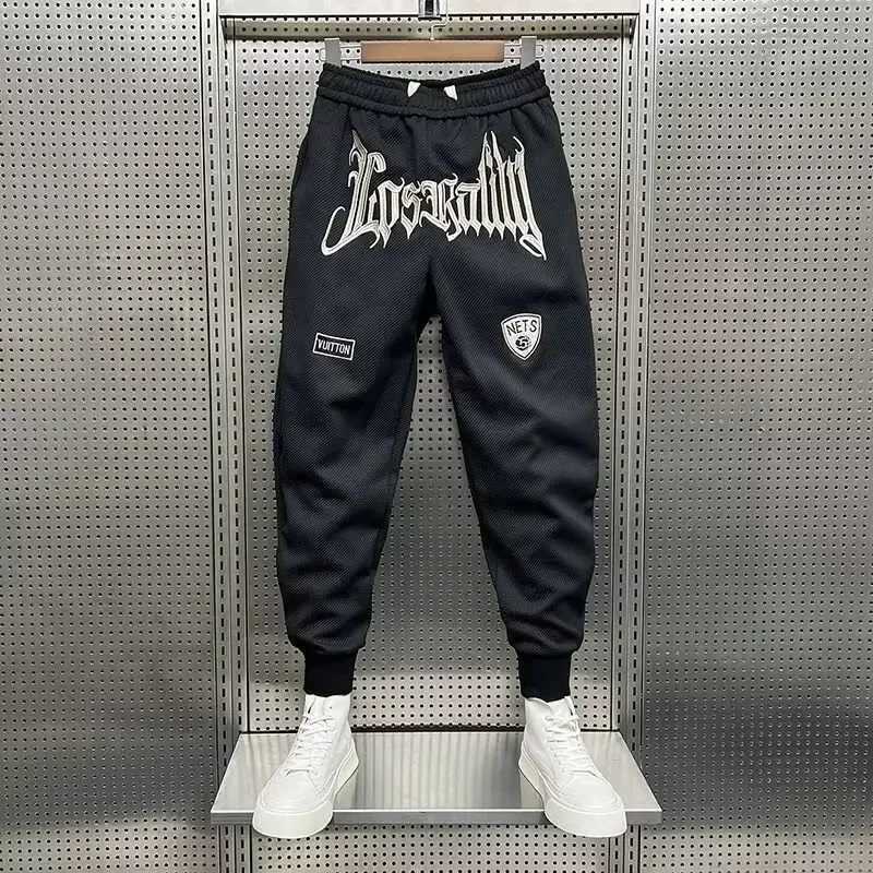 New Autumn Street Mens Sports Cotton Pants Harajuku Street Printed Pants Fashion Mens Clothing 2024 Hot Sale X241216