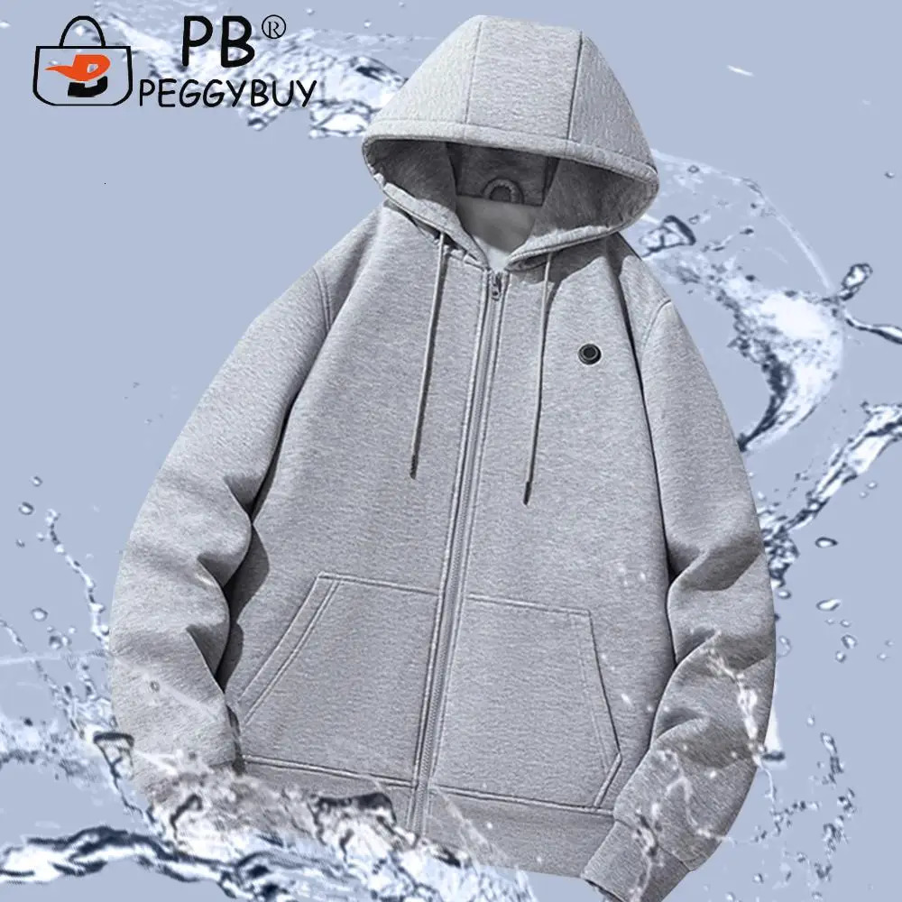 Electric hooded sweatshirt winter casual hooded sweatshirt long sleeved street jacket for men and women 241214