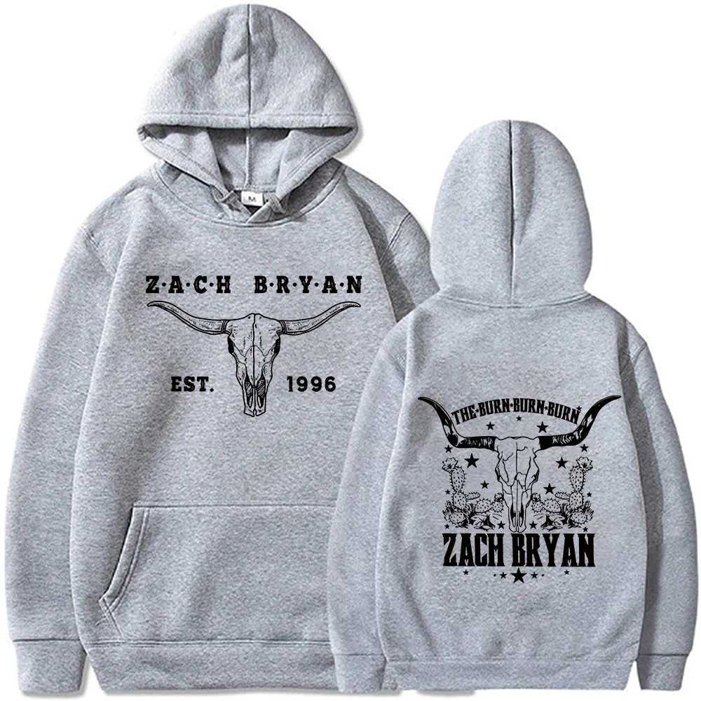 Zack Bryan Mens Hoodie Western Country Music Harajuku Pullover Tops X241216