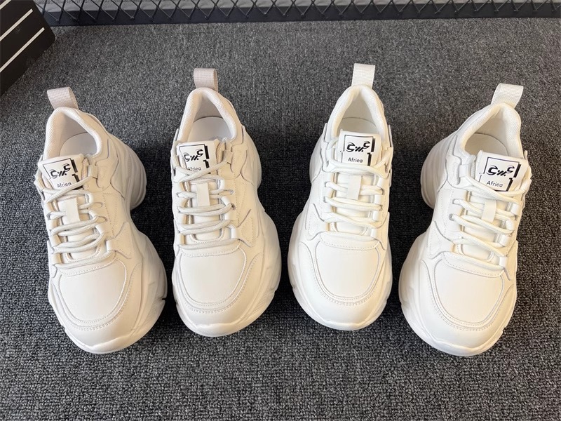 Thick soled trend daddy shoes women 2024 spring new small height-raising shoes all fashion casual outdoor sports shoes