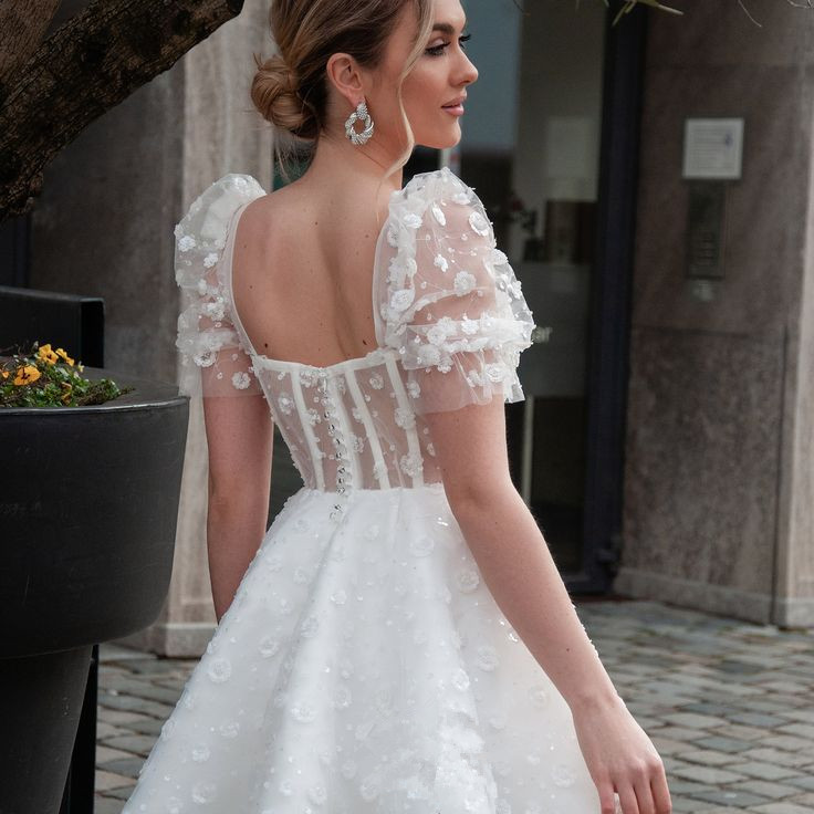 Plus Size A Line Wedding Dresses V Neck Appliques Lace Wedding Gowns Illusion Long Sleeve Boho Bridal Dress vestido noiva 05