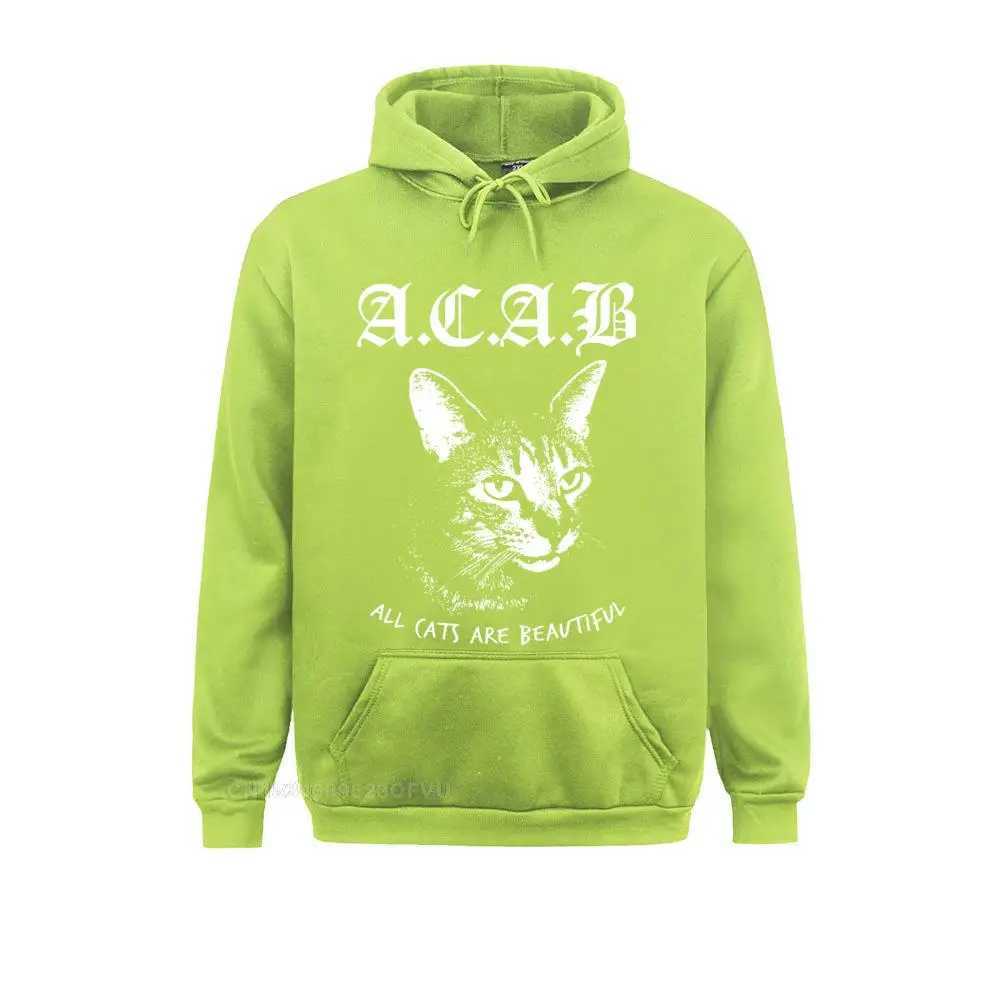 Mens Acab Pullover Hoodie Cartoon Print Acab Hoodie 100% Pullover Hoodie Mens Funny Casual Printed T-shirt Kavay Clothing X241216