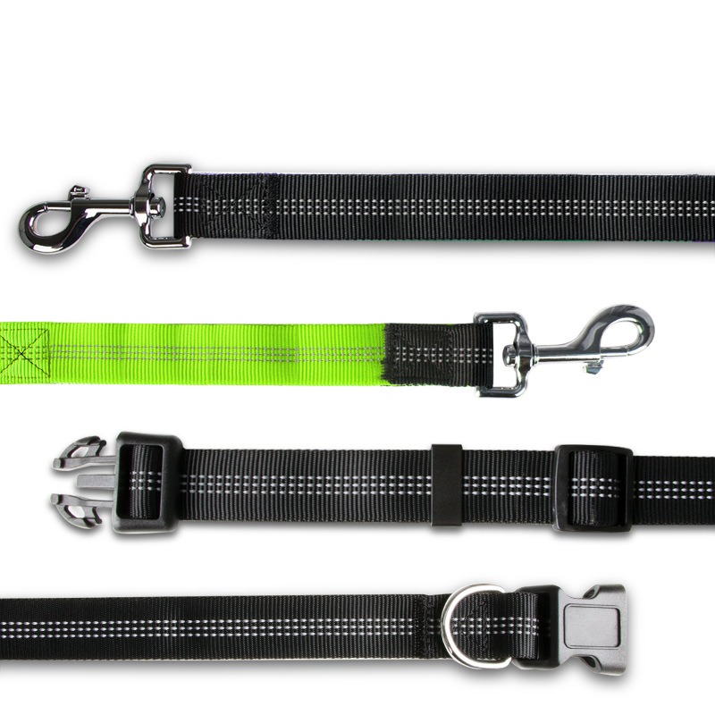 Hands Free Dog Leash Adjustable Waist Belt with Elastic Bungee Pet Running Lead for Outdoor Walking