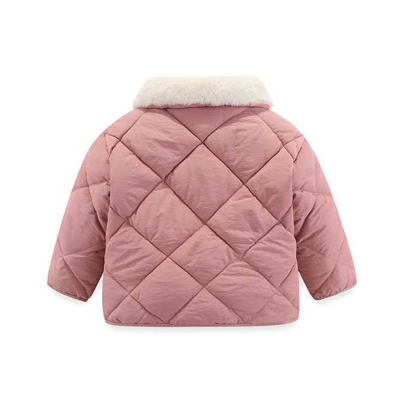 Lightweight Down Jackets Lapel Collar Cotton Clothes Autumn Winter Warm Casual Outerwear Kid Boys Girls Baby Coat Christmas GiftXJ241214